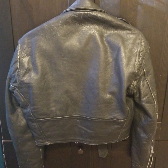 First Genuine Leather Biker Jacket - Picture 2 of 5